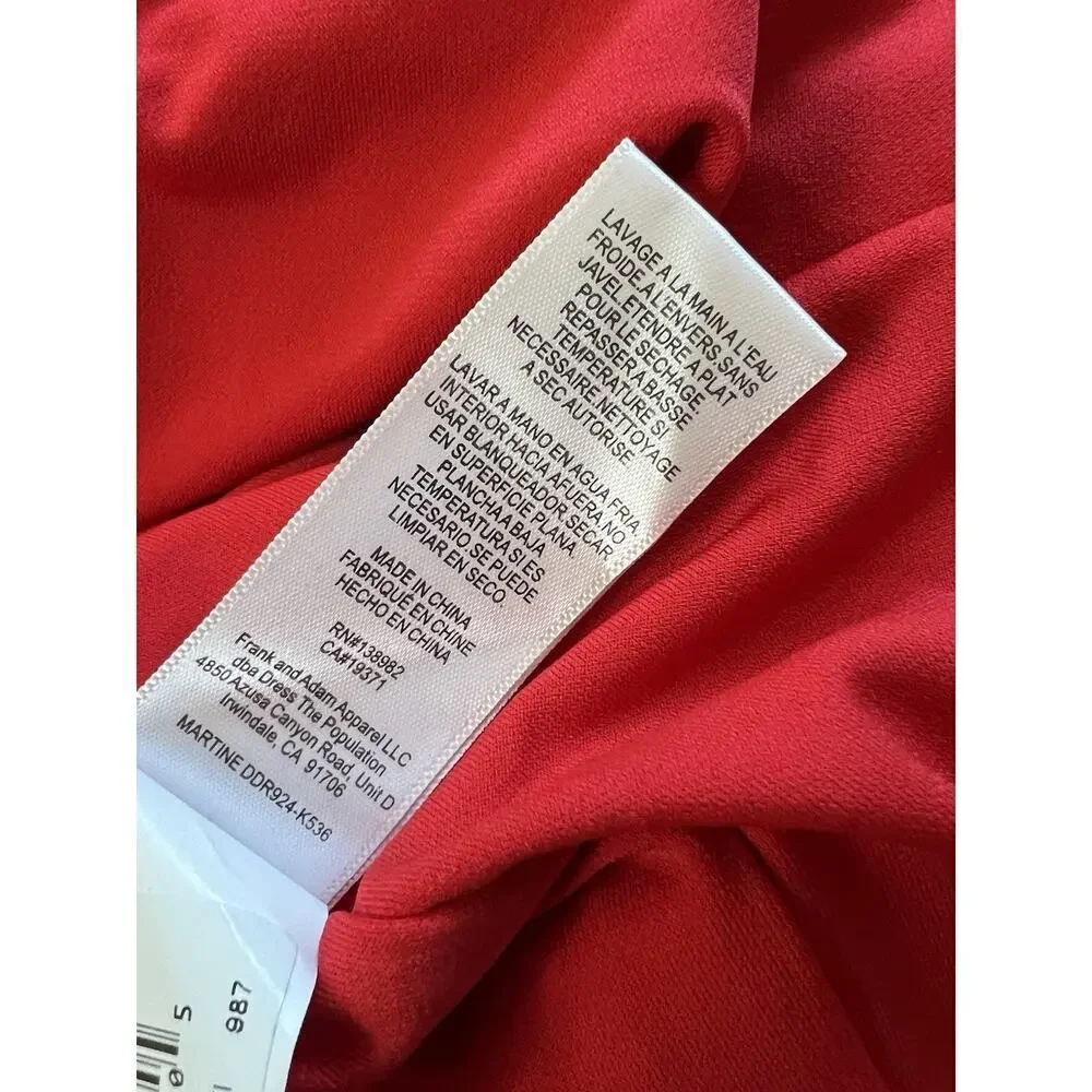 Dress The Population Martine Sequin One Shoulder Dress in Fuchsia Size S NWT - Picture 11 of 15